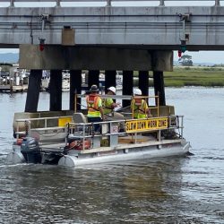 Large Pontoon in Action